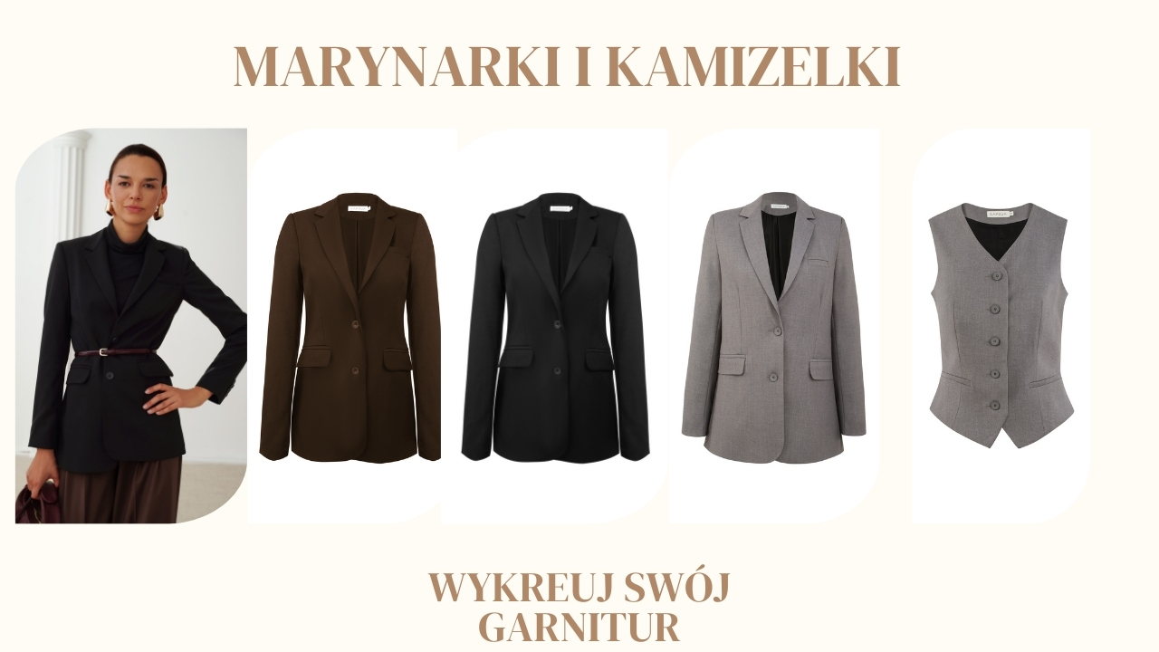 Marynarka damska i kamizelka