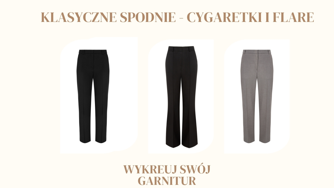 Spodnie cygaretki i spodnie flare w ofercie KAPSUA